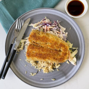 Crispy Japanese Fish Katsu & Slaw